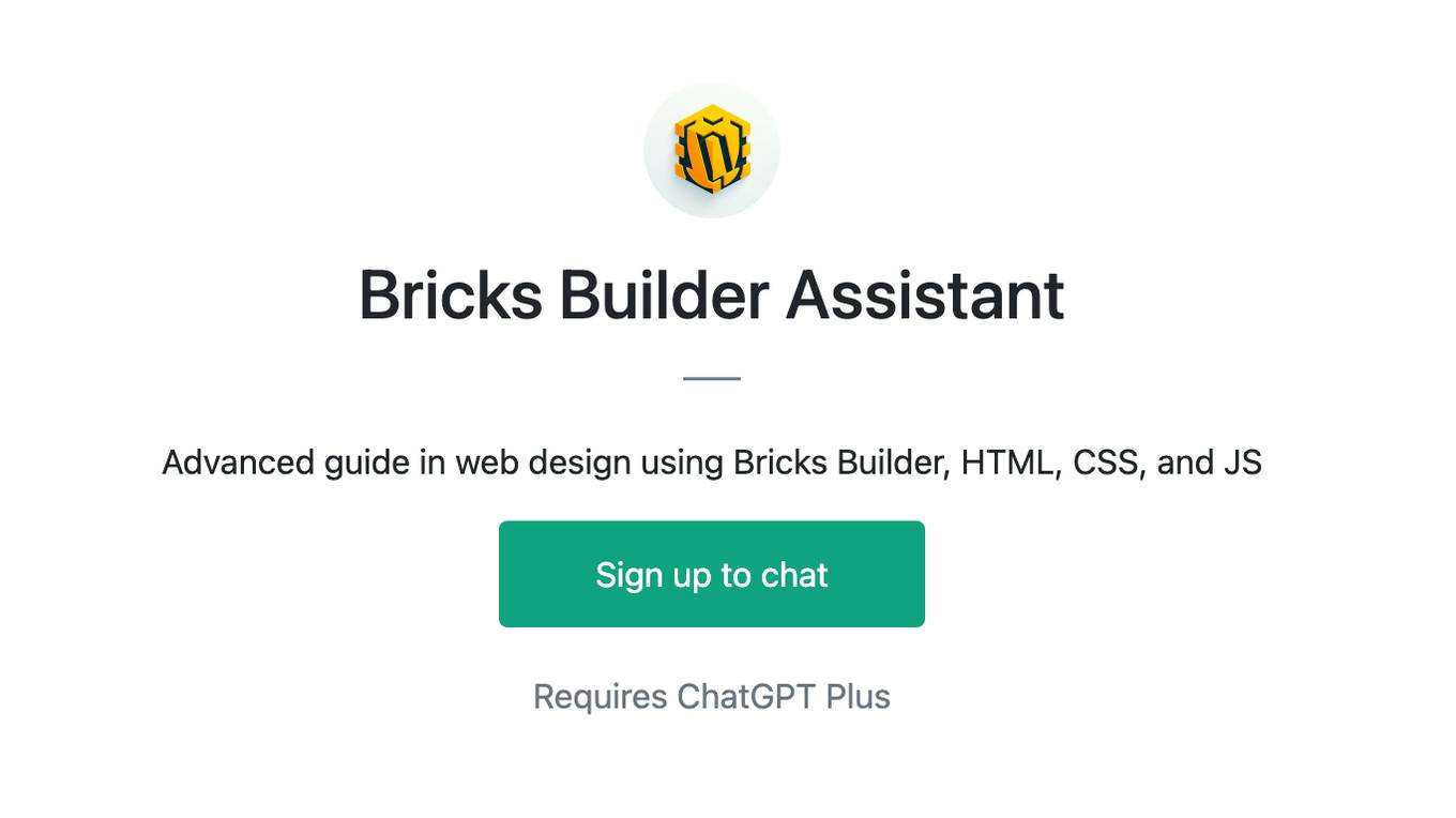 Bricks Builder Assistant Screenshot