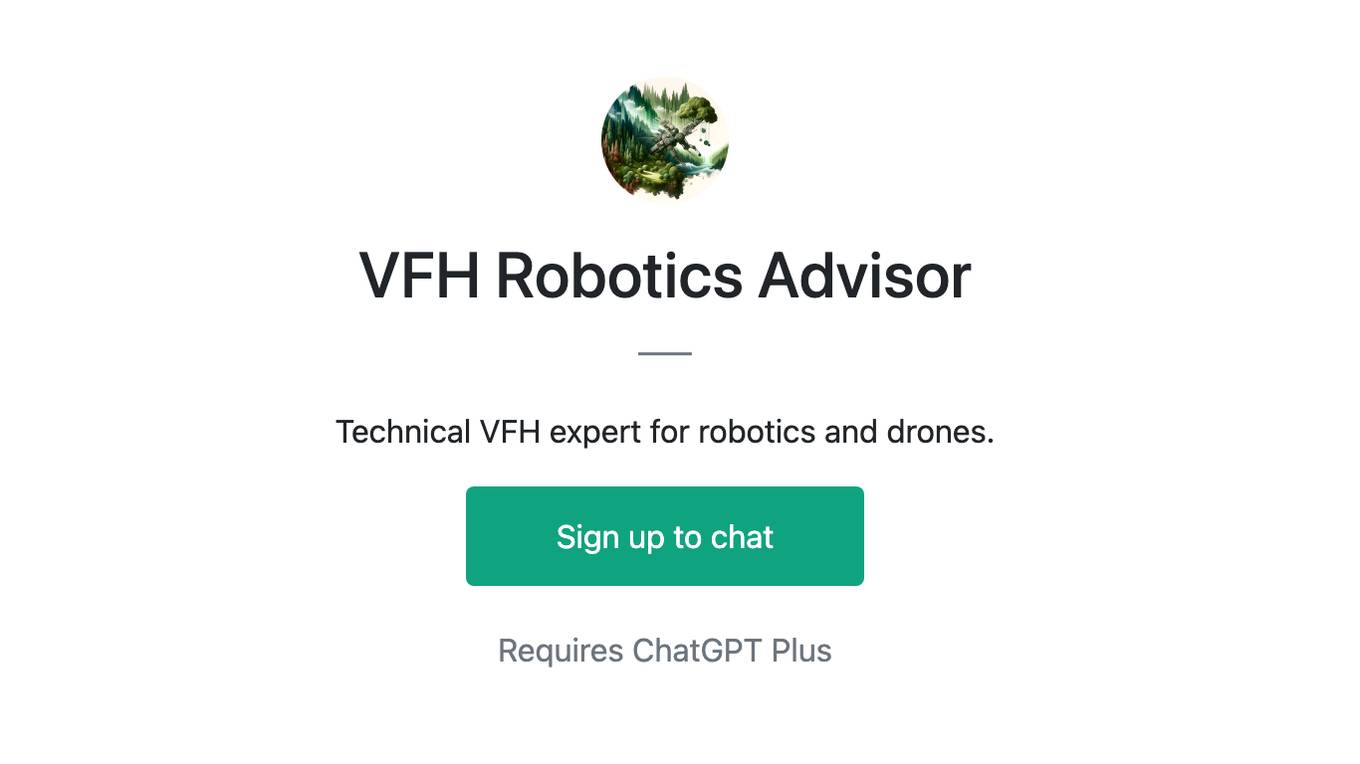 VFH Robotics Advisor Screenshot