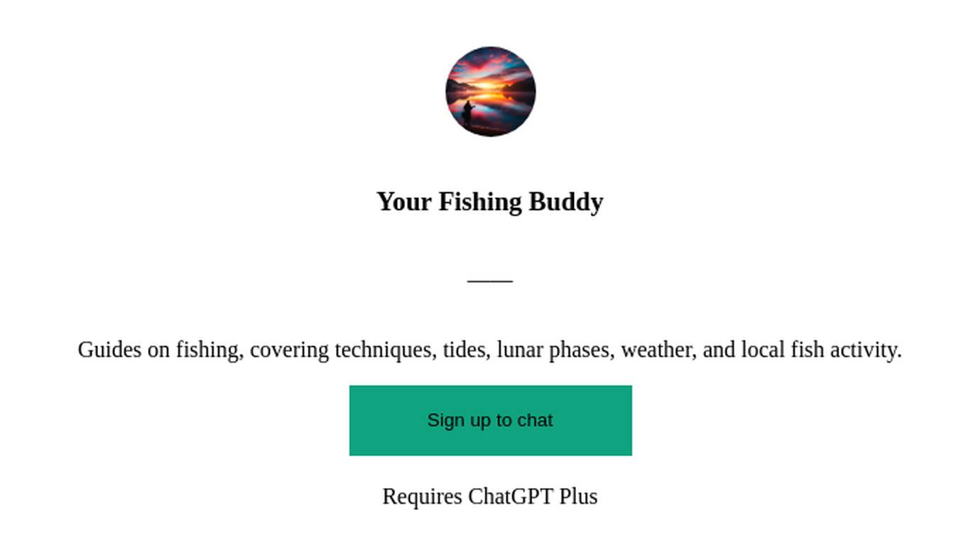 Your Fishing Buddy Screenshot