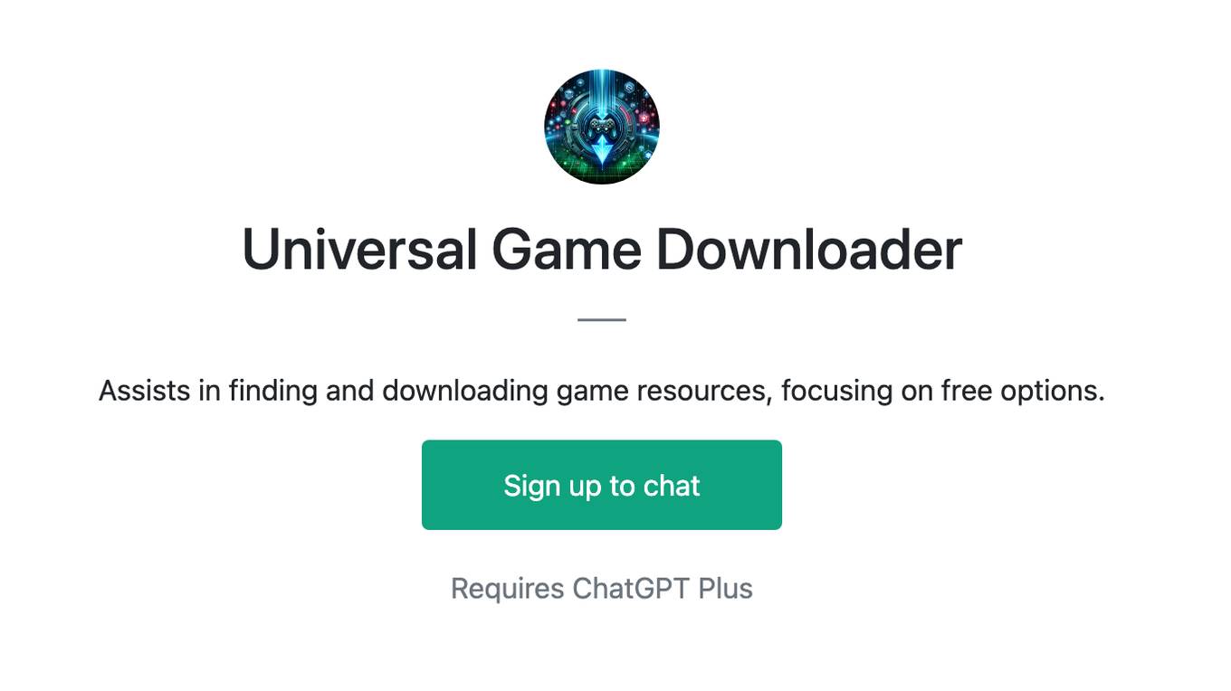 Universal Game Downloader Screenshot