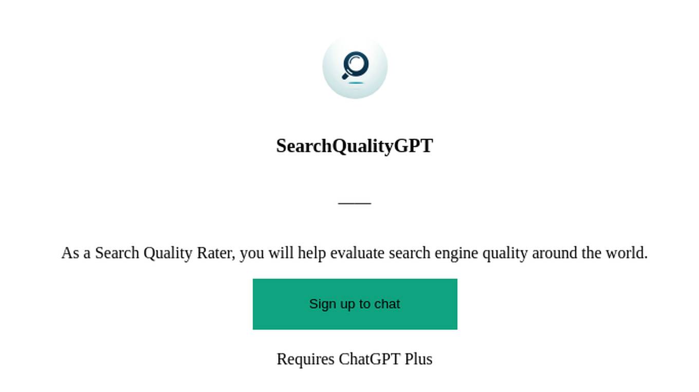 SearchQualityGPT Screenshot