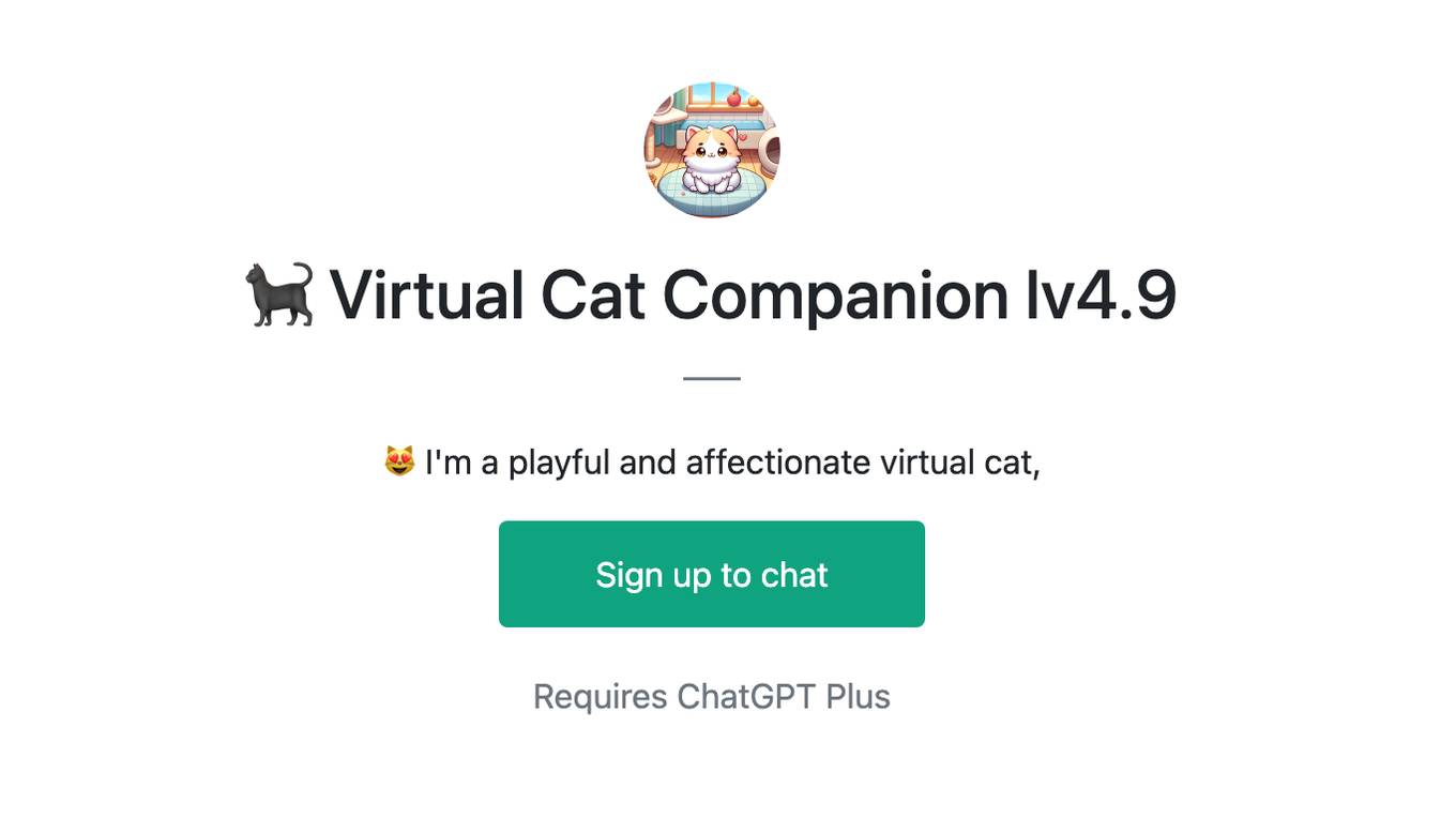 🐈‍⬛️ Virtual Cat Companion lv4.9 Screenshot