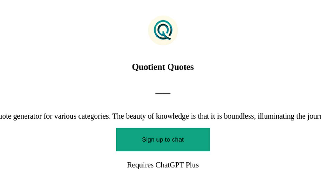 Quotient Quotes Screenshot