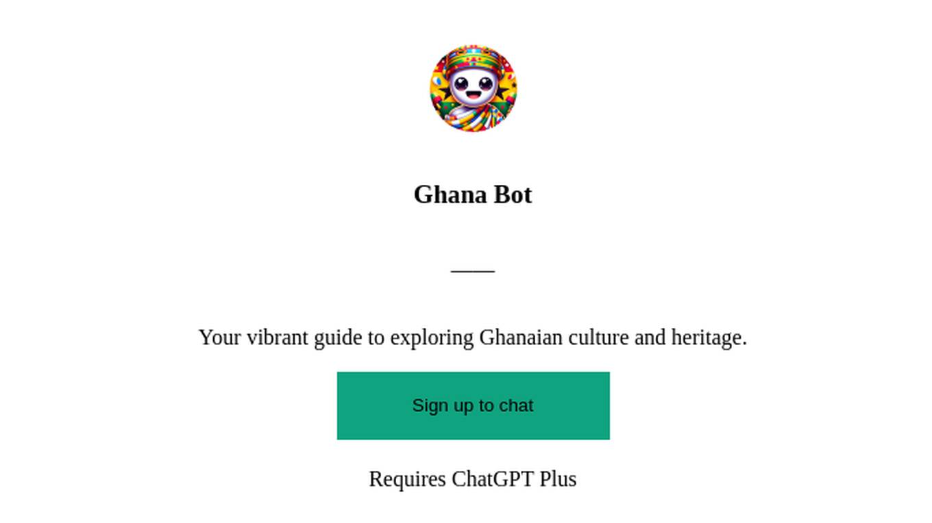 Ghana Bot Screenshot