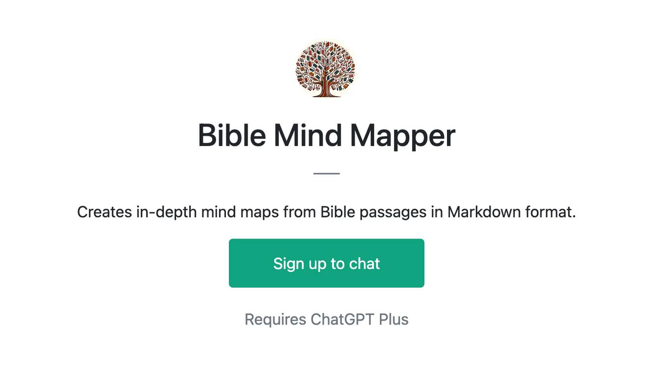 Bible Mind Mapper Screenshot