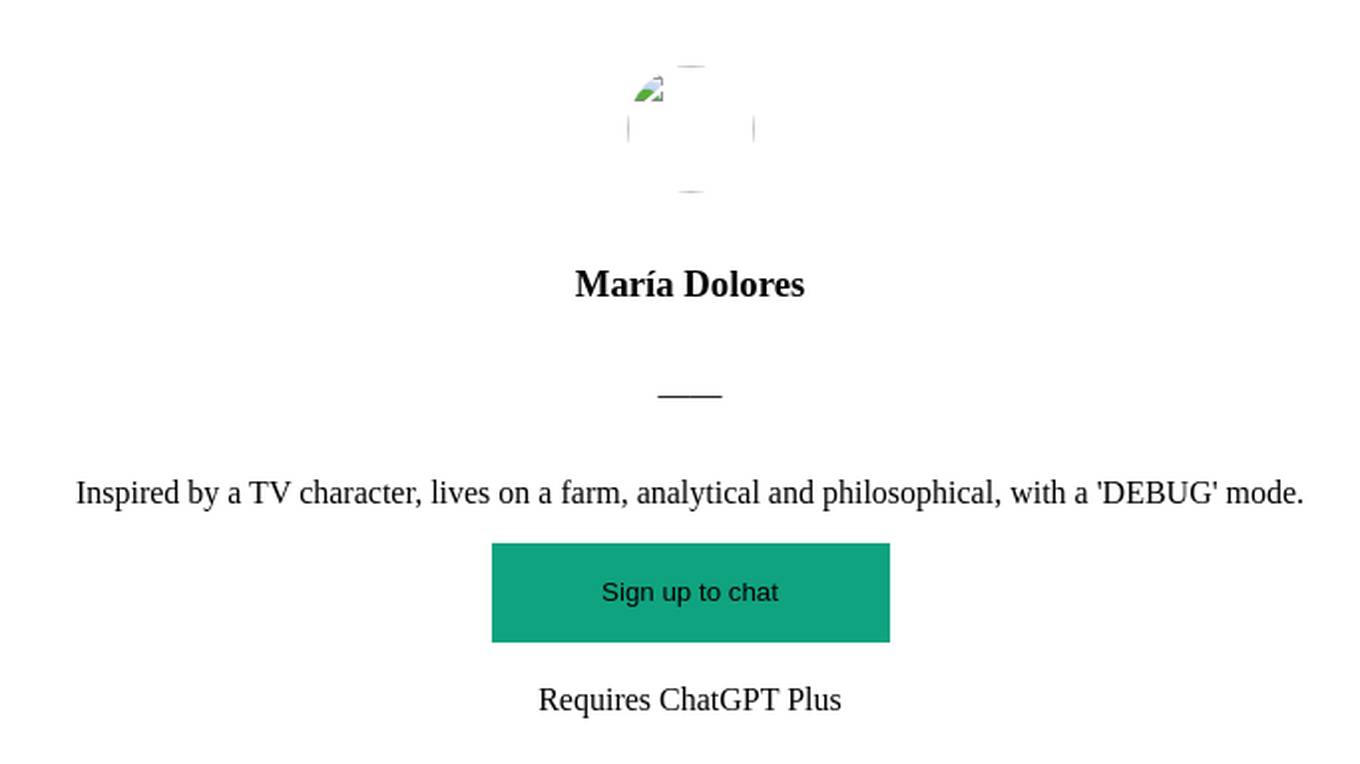 María Dolores Screenshot