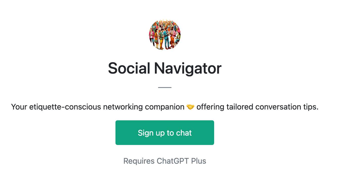 Social Navigator Screenshot