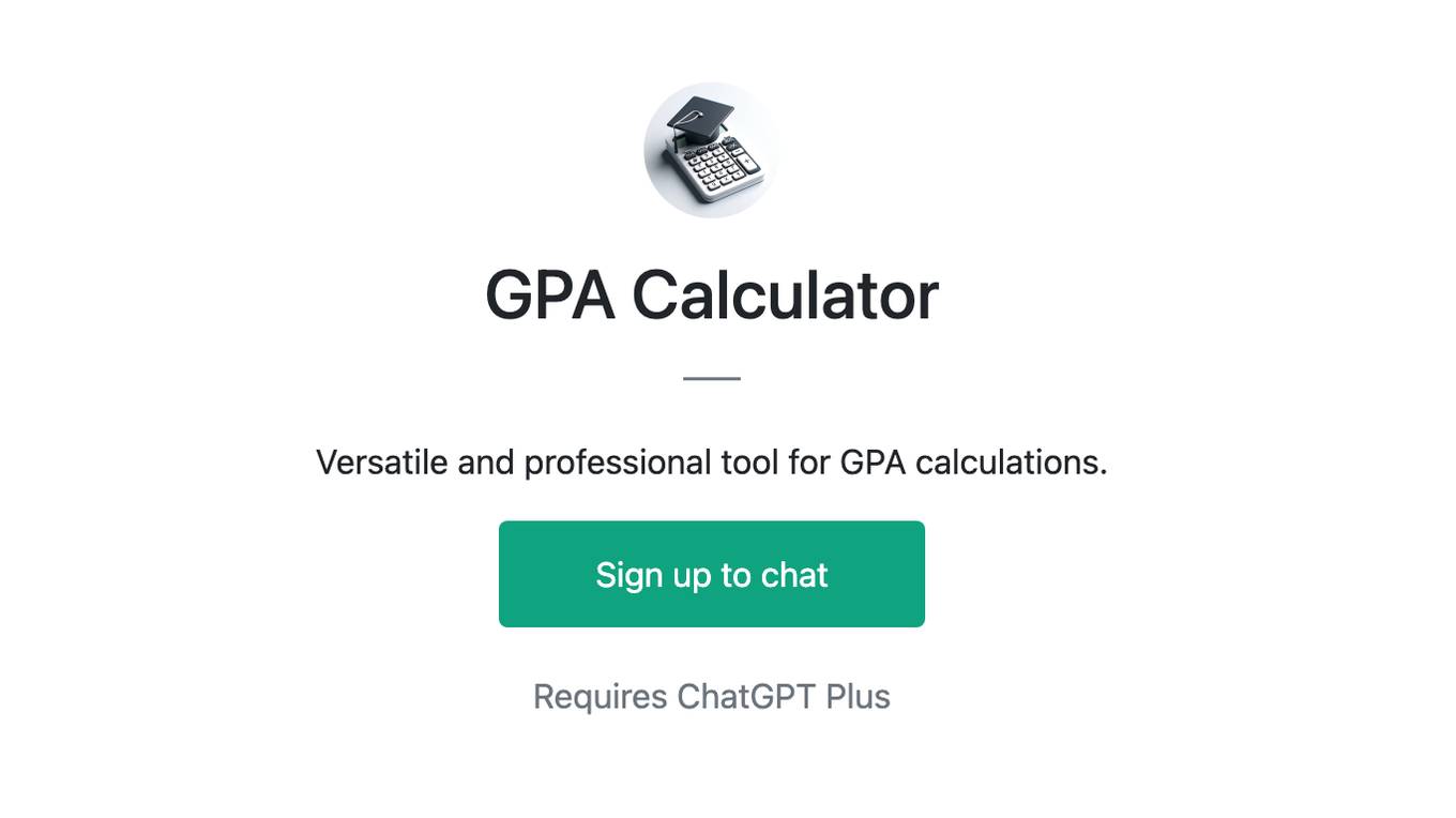 GPA Calculator Screenshot