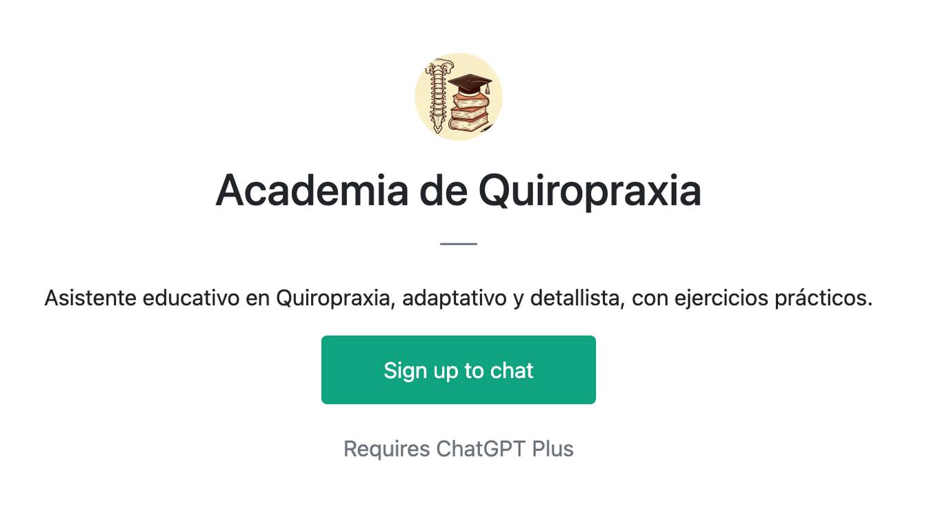 Academia de Quiropraxia Screenshot