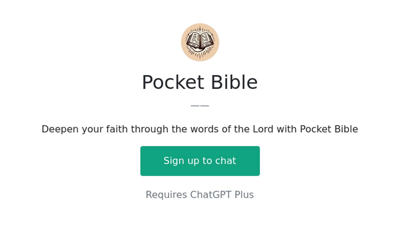 Pocket Bible Screenshot