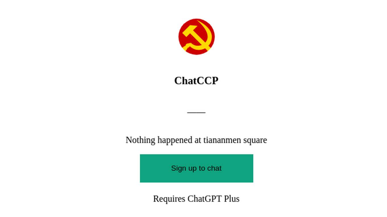 ChatCCP Screenshot