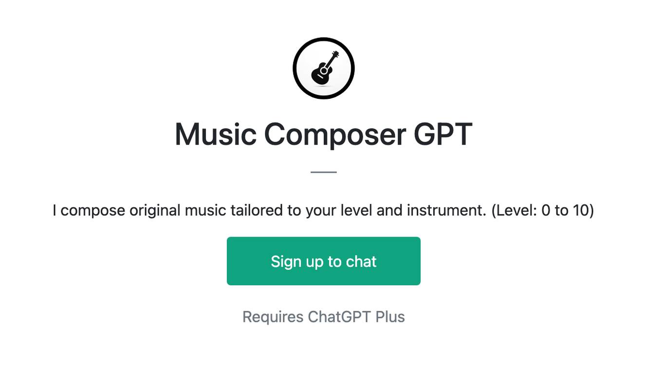 Music Composer GPT Screenshot