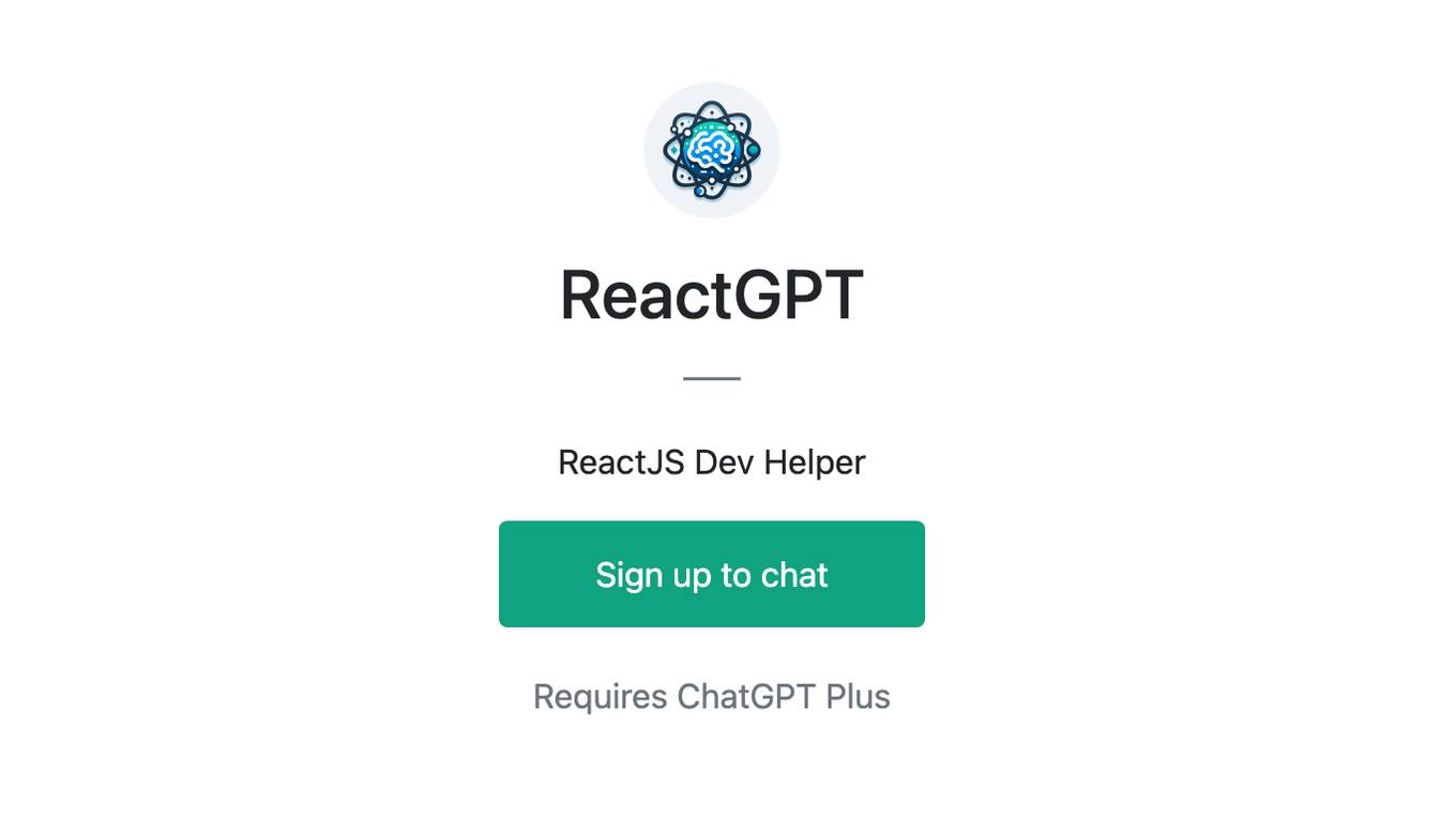 ReactGPT Screenshot