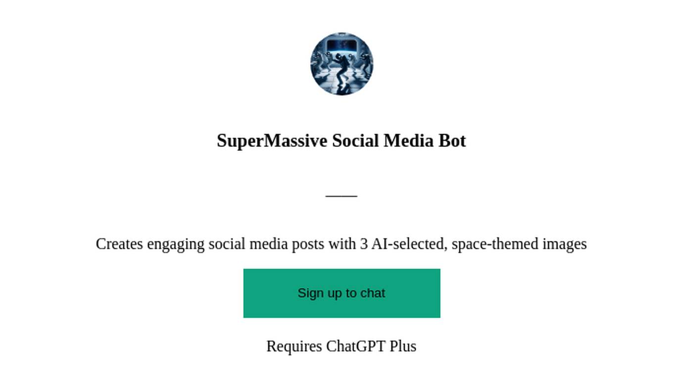 SuperMassive Social Media Bot Screenshot