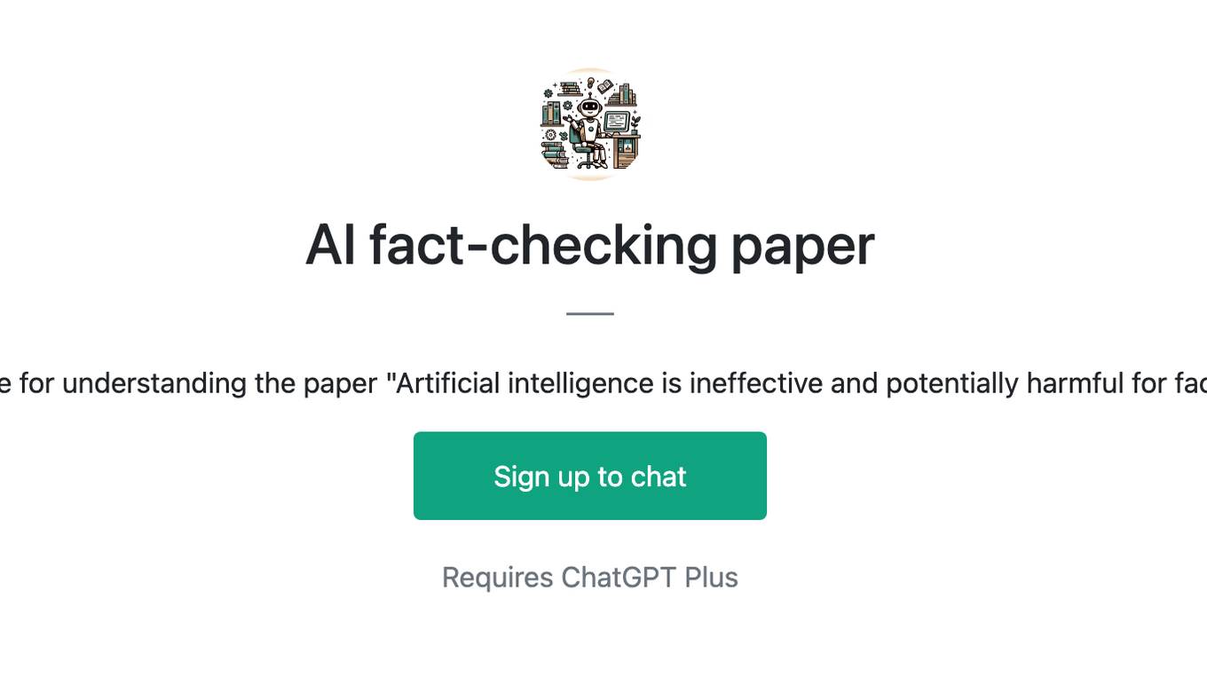 AI fact-checking paper Screenshot