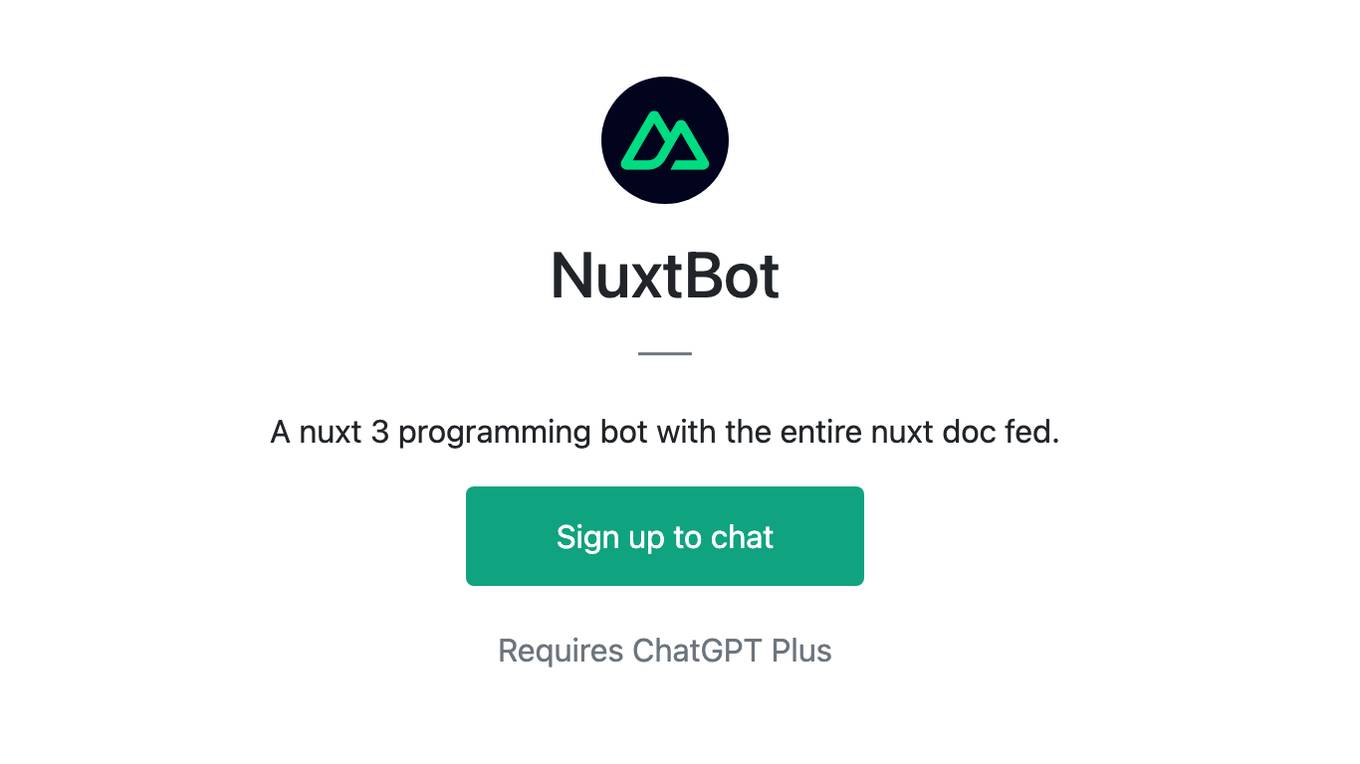 NuxtBot Screenshot