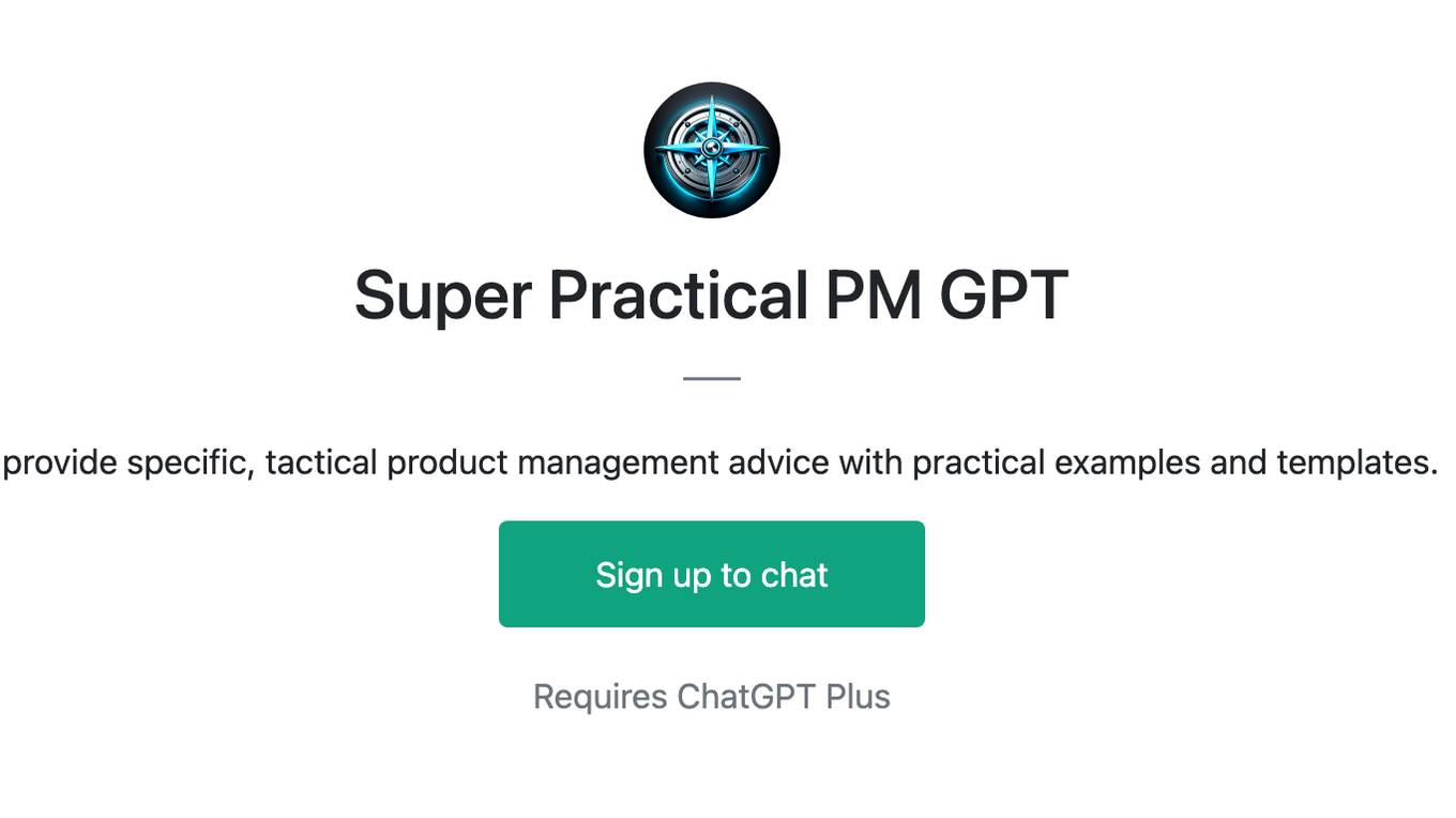 Super Practical PM GPT Screenshot