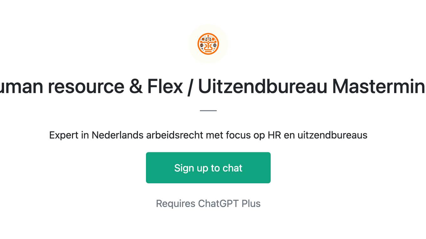 Human resource & Flex / Uitzendbureau Mastermind Screenshot