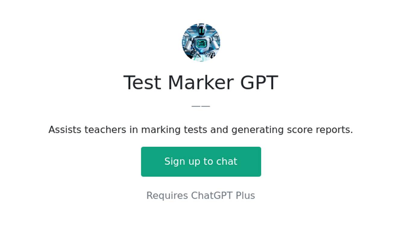 Test Marker GPT Screenshot