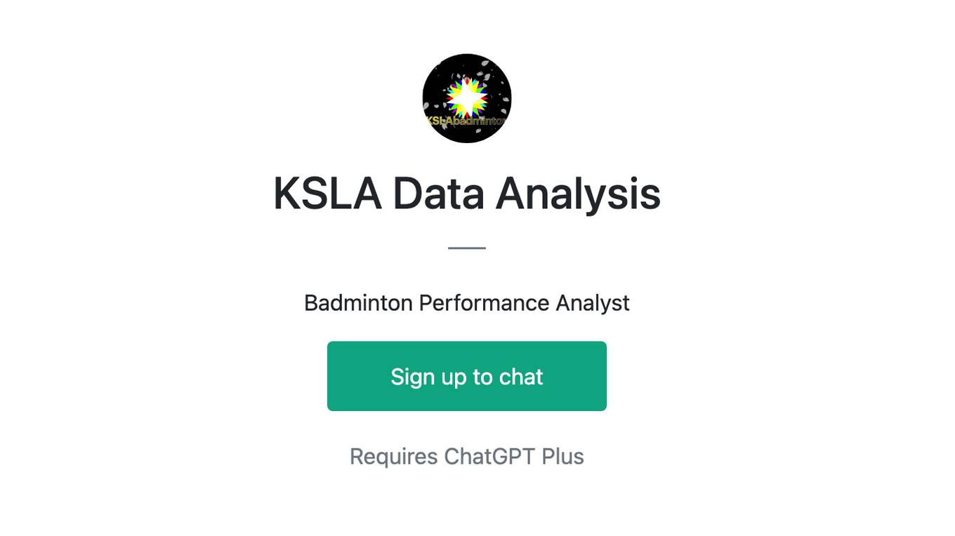 KSLA Data Analysis Screenshot