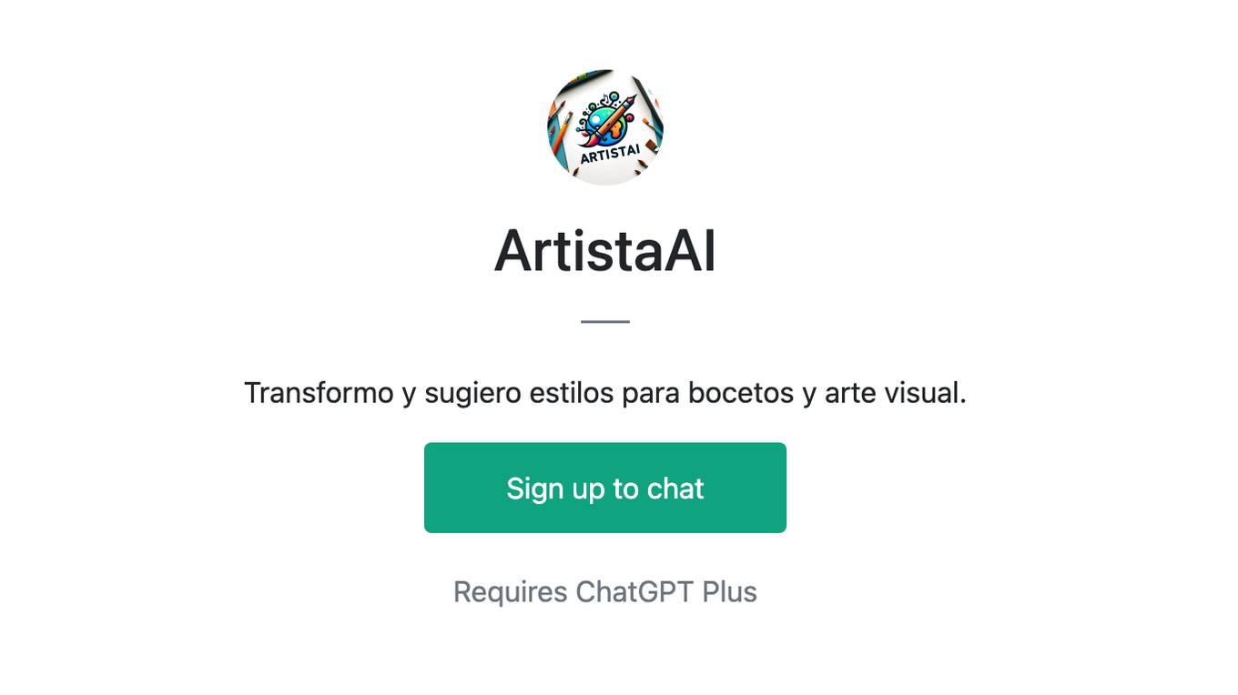 ArtistaAI Screenshot