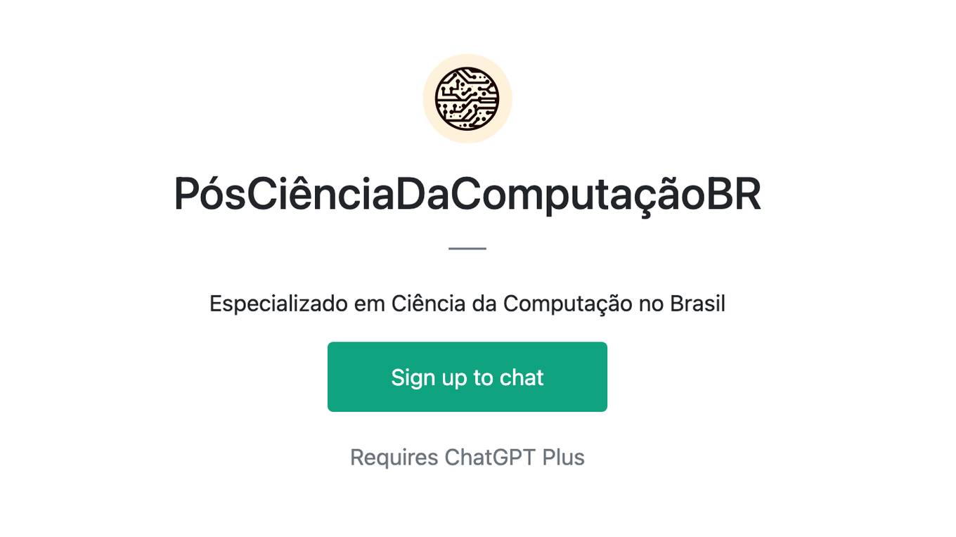 PósCiênciaDaComputaçãoBR Screenshot