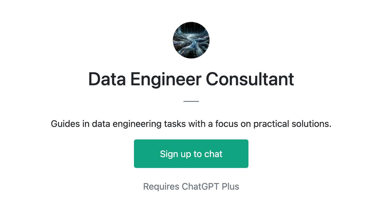 Data Engineer Consultant Screenshot