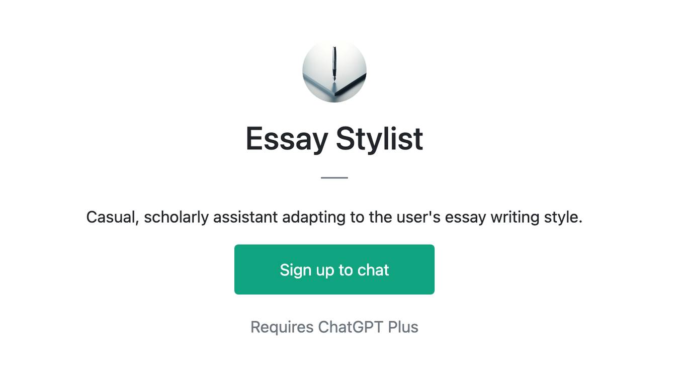 Essay Stylist Screenshot