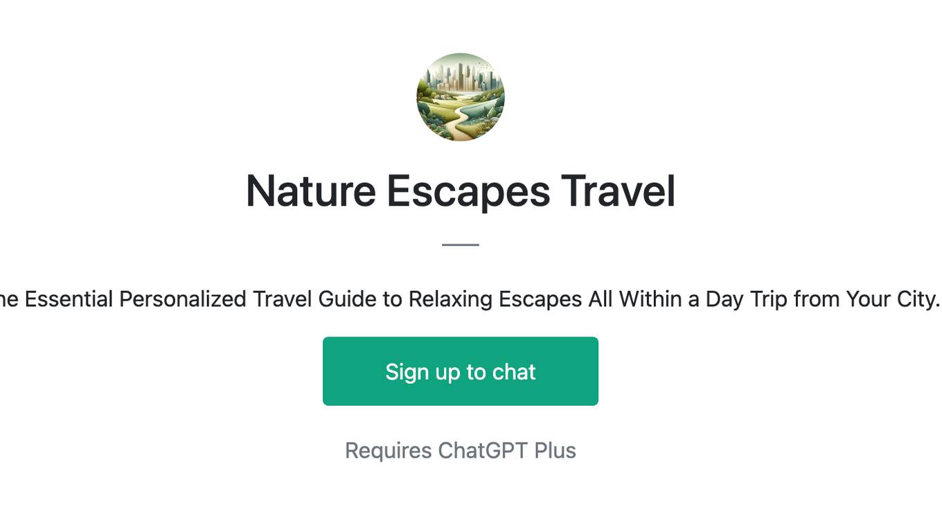 Nature Escapes Travel Screenshot