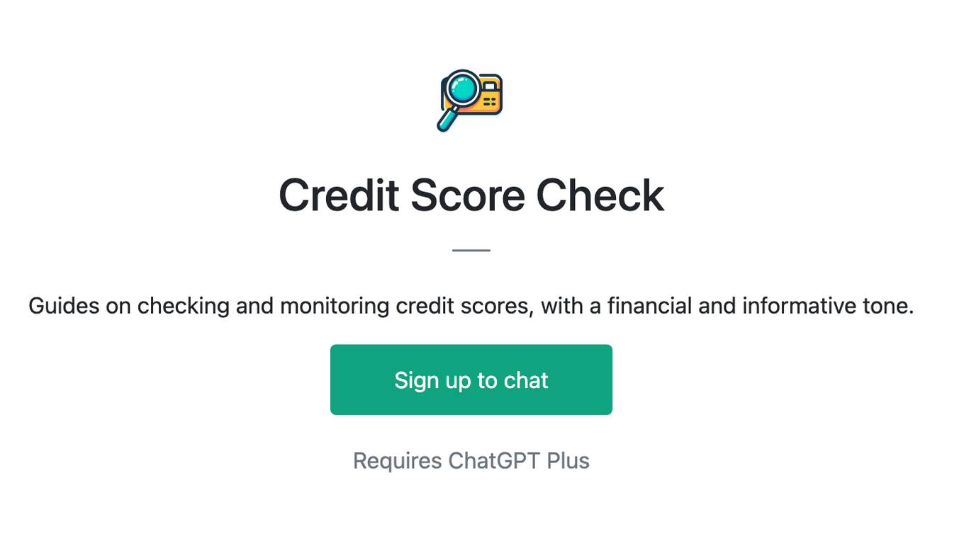 Credit Score Check Screenshot