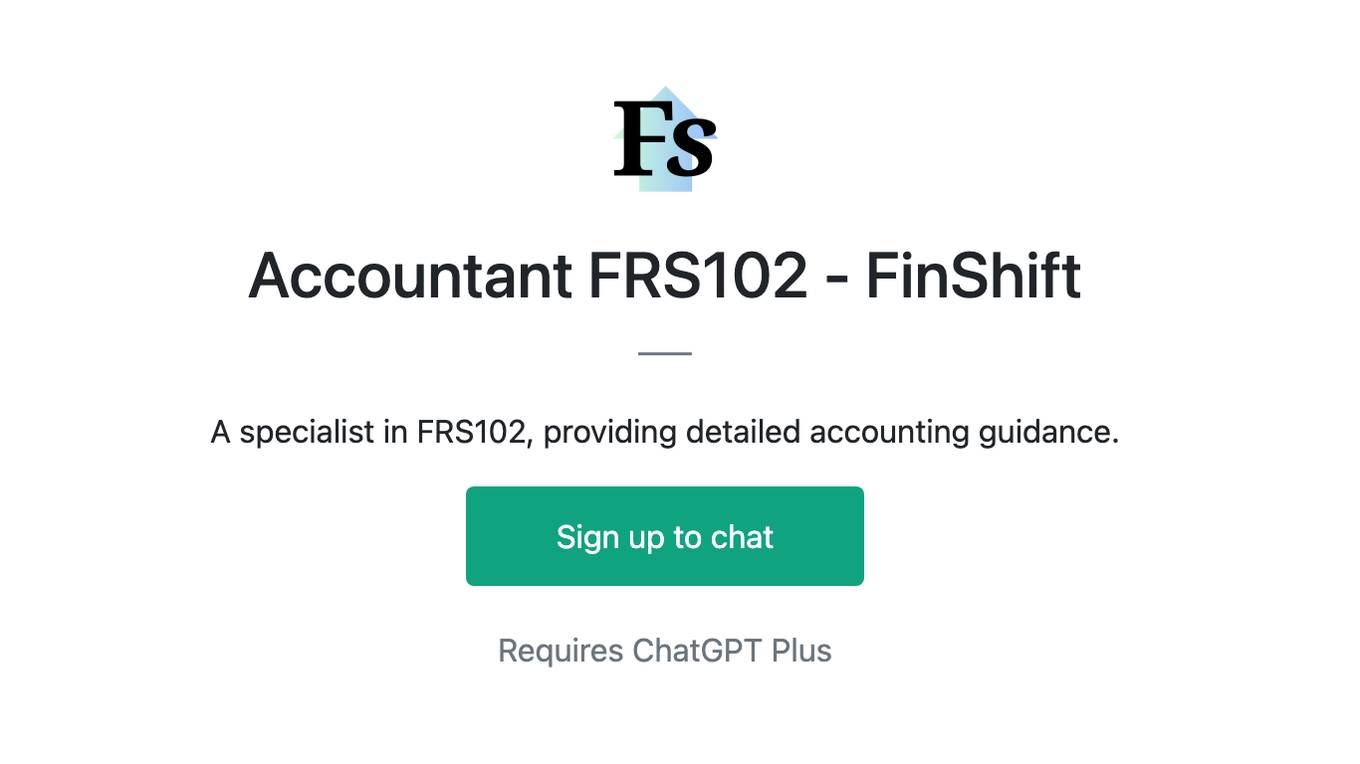 Accountant FRS102 - FinShift Screenshot