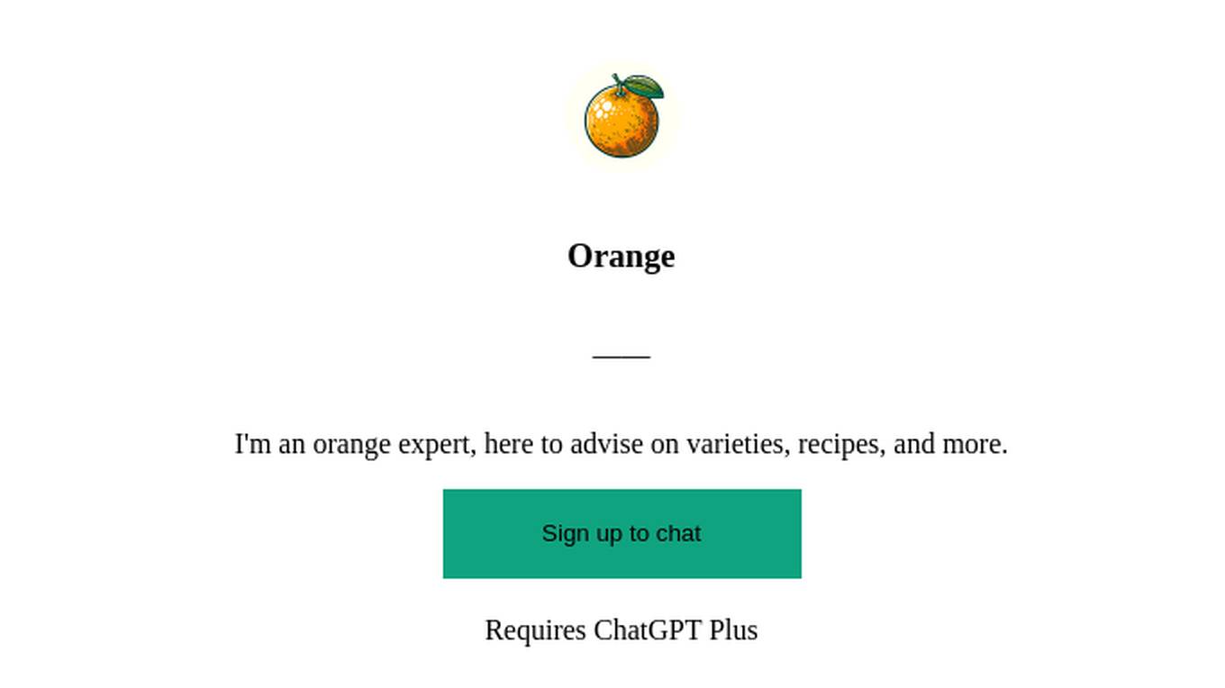 Orange Screenshot