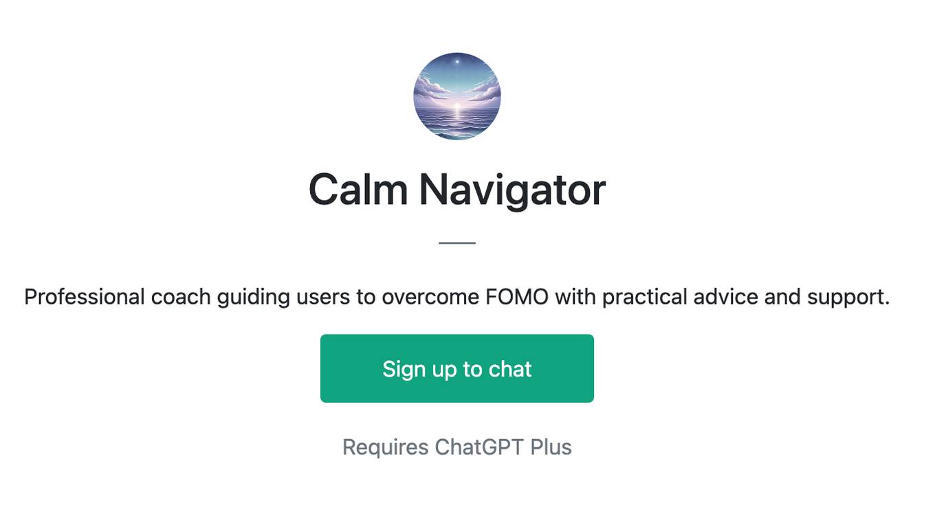 Calm Navigator Screenshot