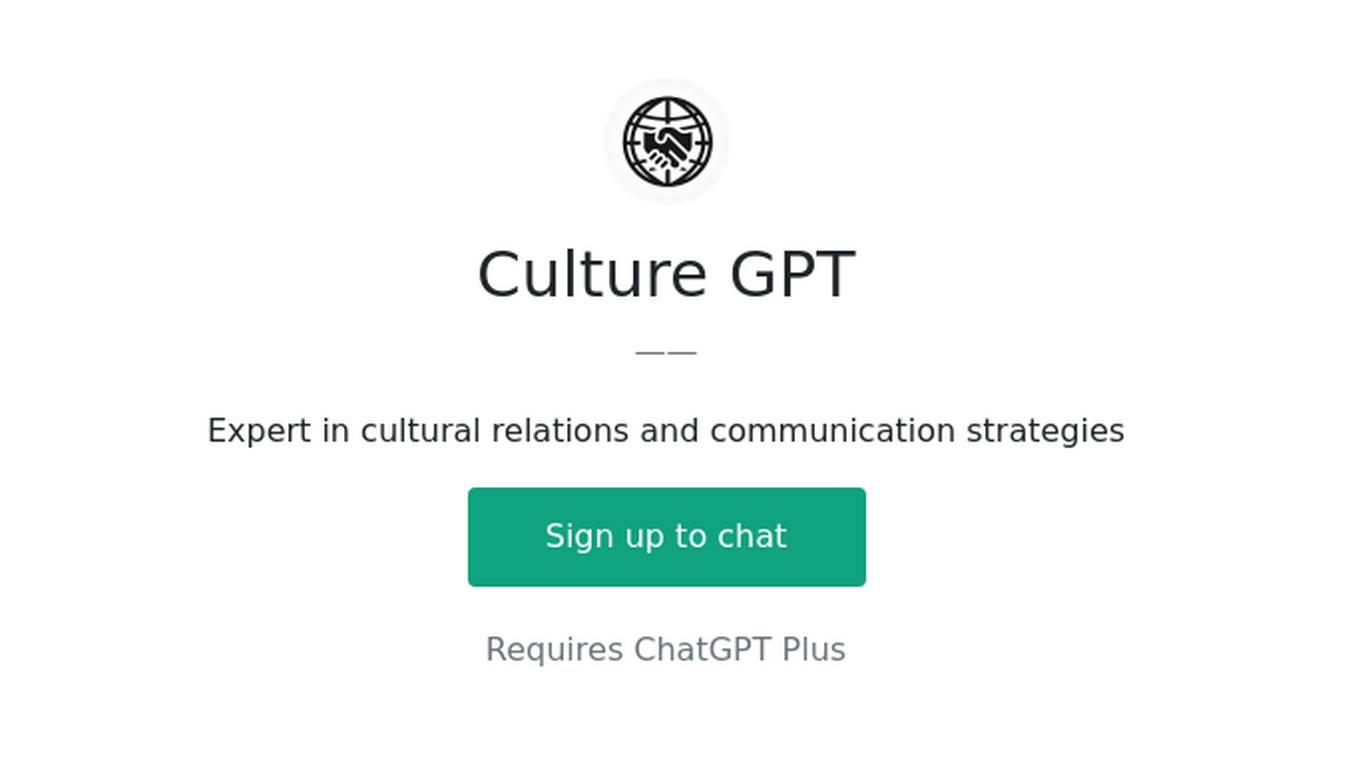 Culture GPT Screenshot