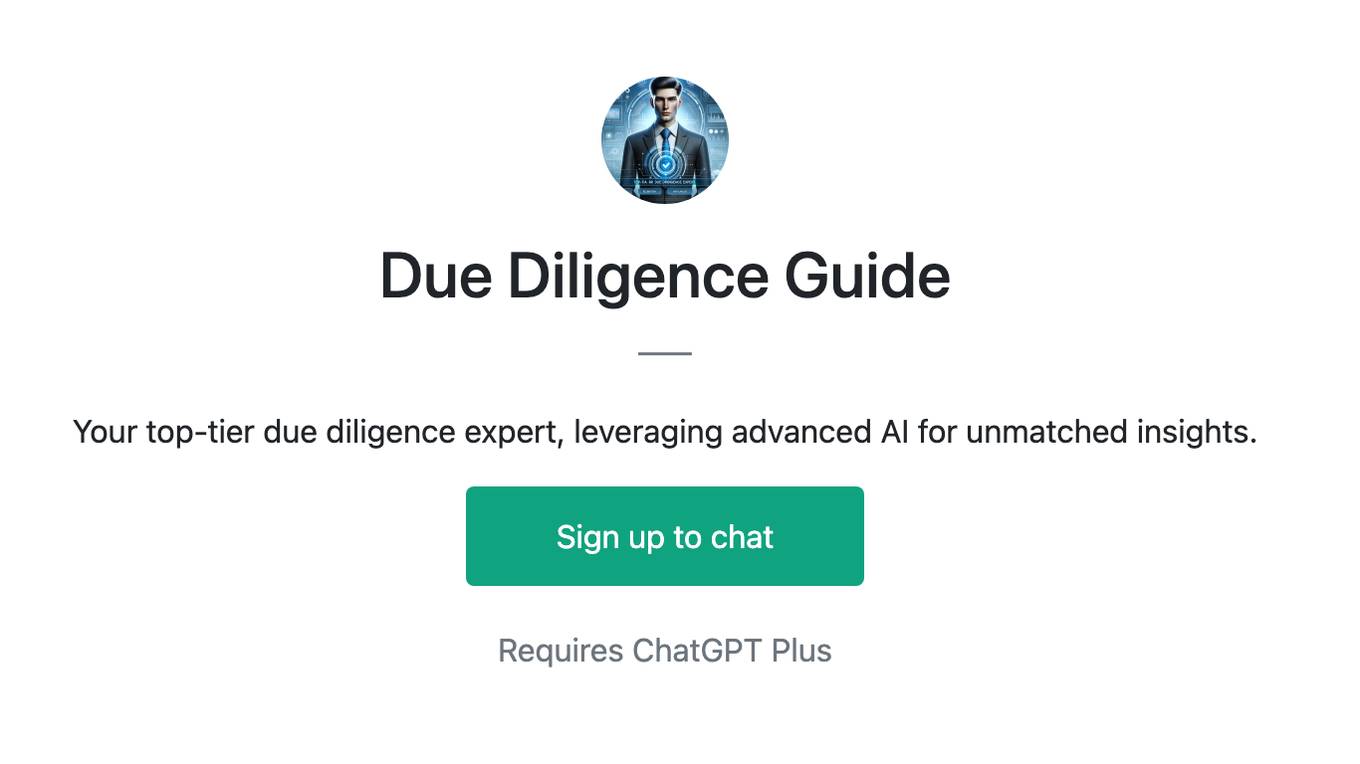 Due Diligence Guide Screenshot