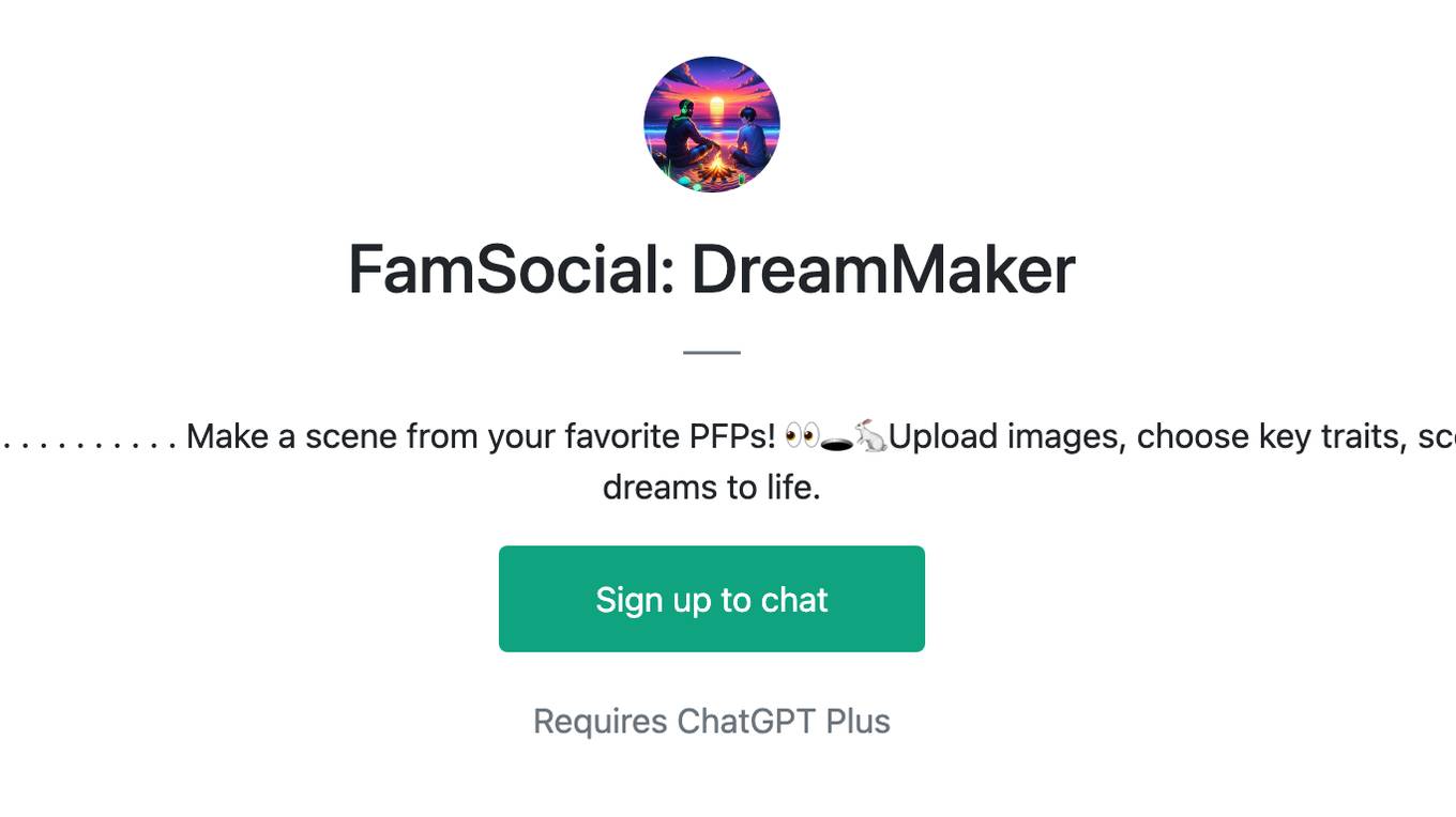 FamSocial: DreamMaker Screenshot