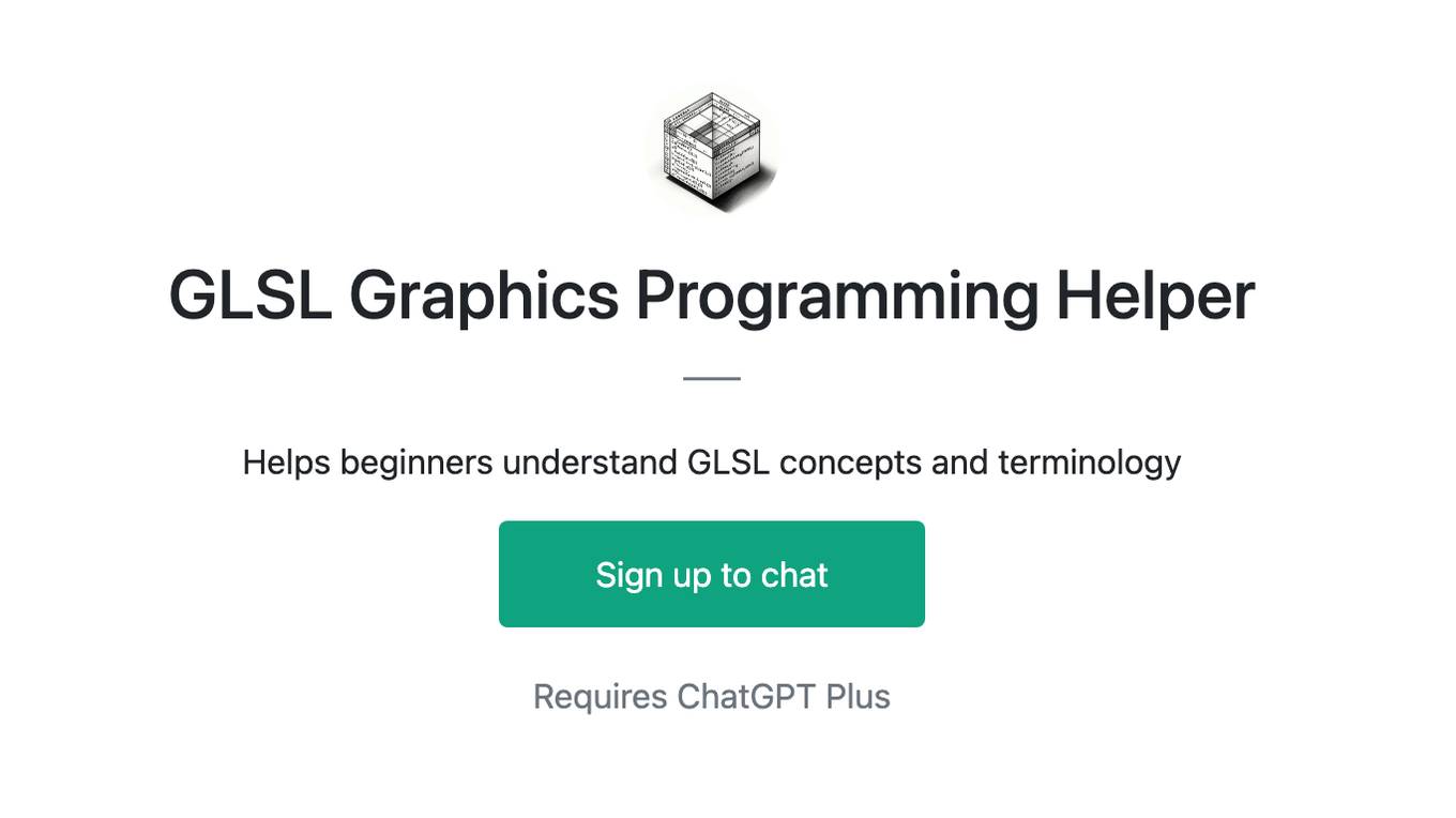 GLSL Graphics Programming Helper Screenshot