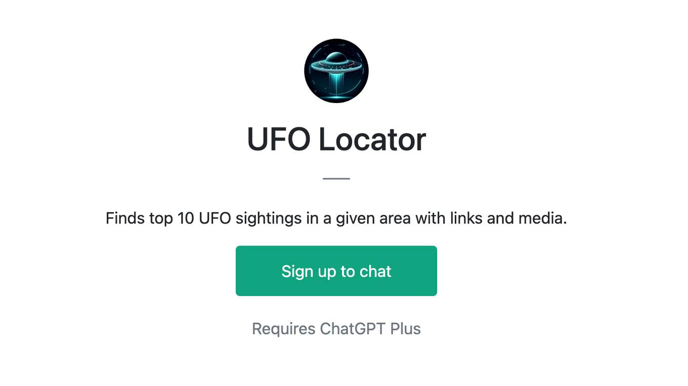 UFO Locator Screenshot