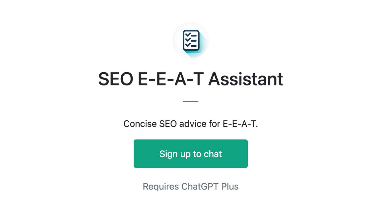 SEO E-E-A-T Assistant Screenshot