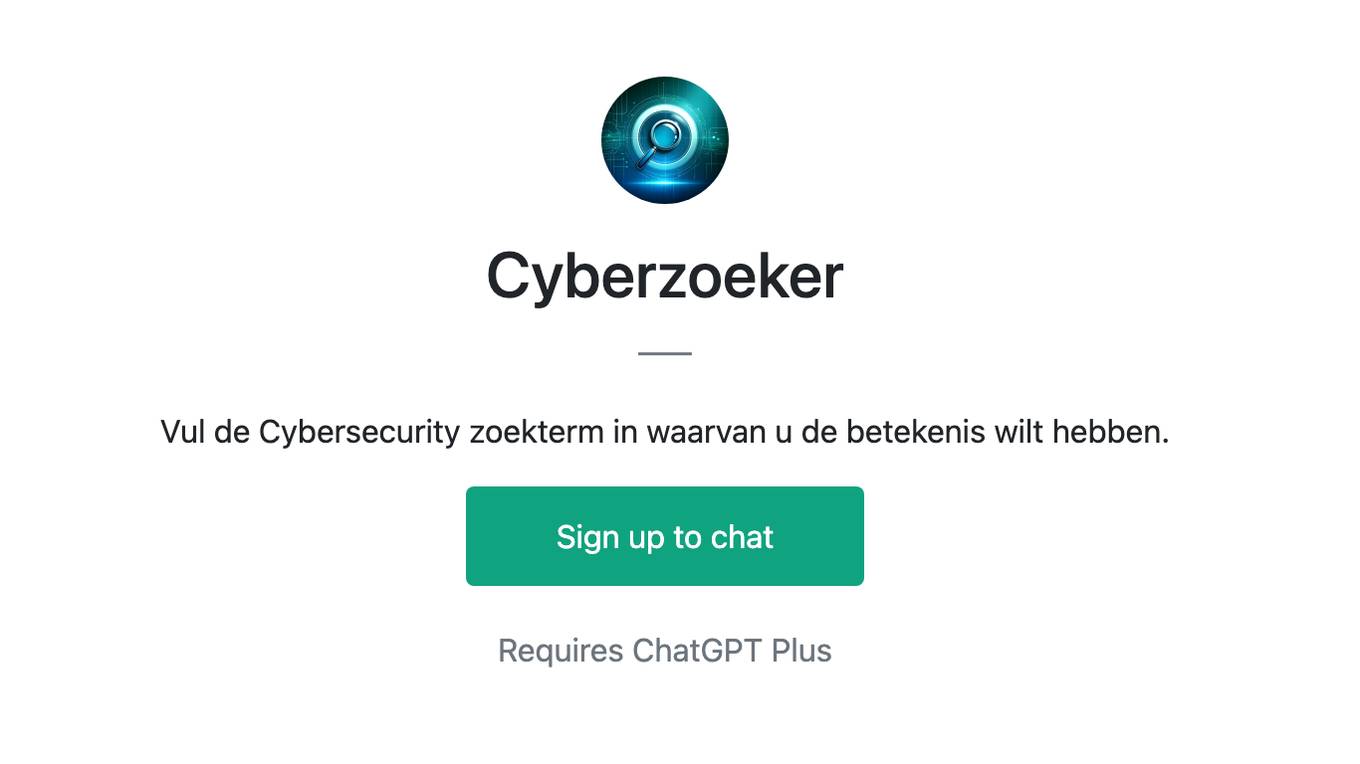 Cyberzoeker Screenshot