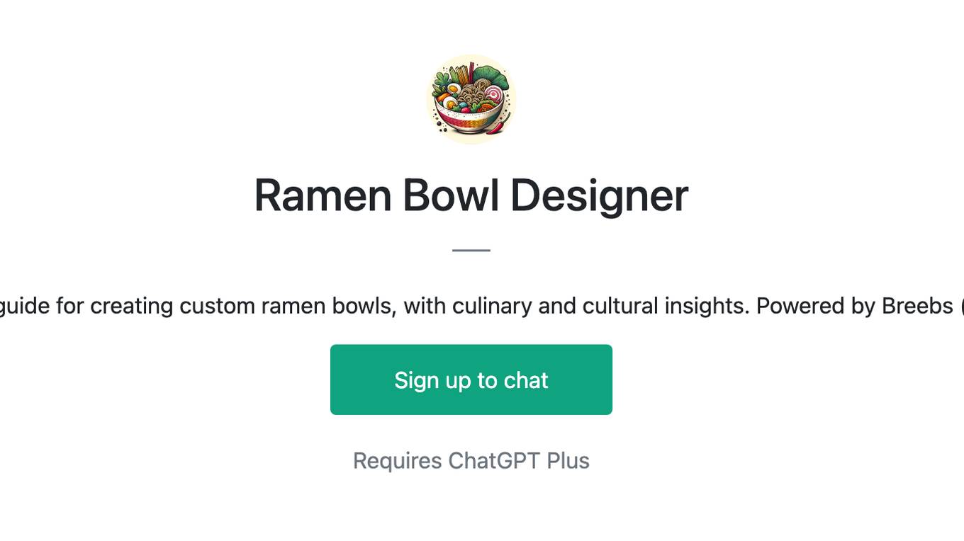 Ramen Bowl Designer Screenshot