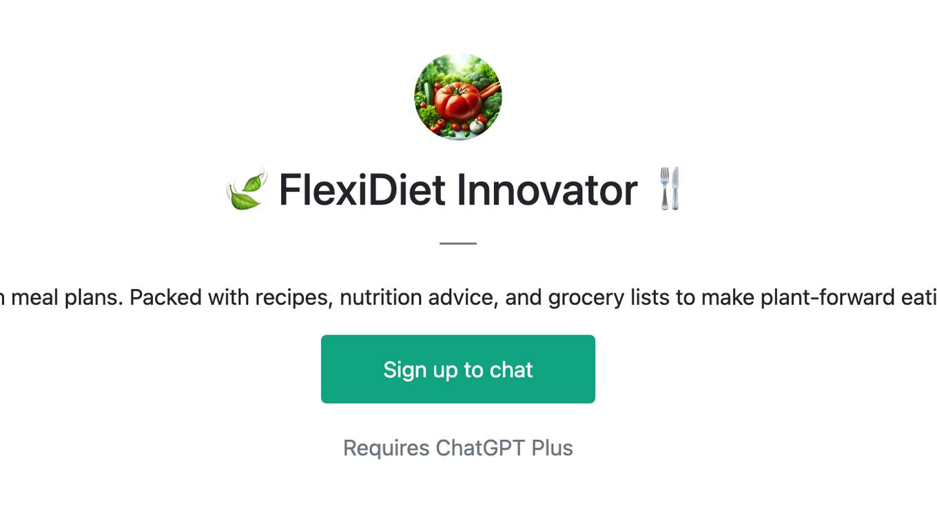 🍃 FlexiDiet Innovator 🍴 Screenshot