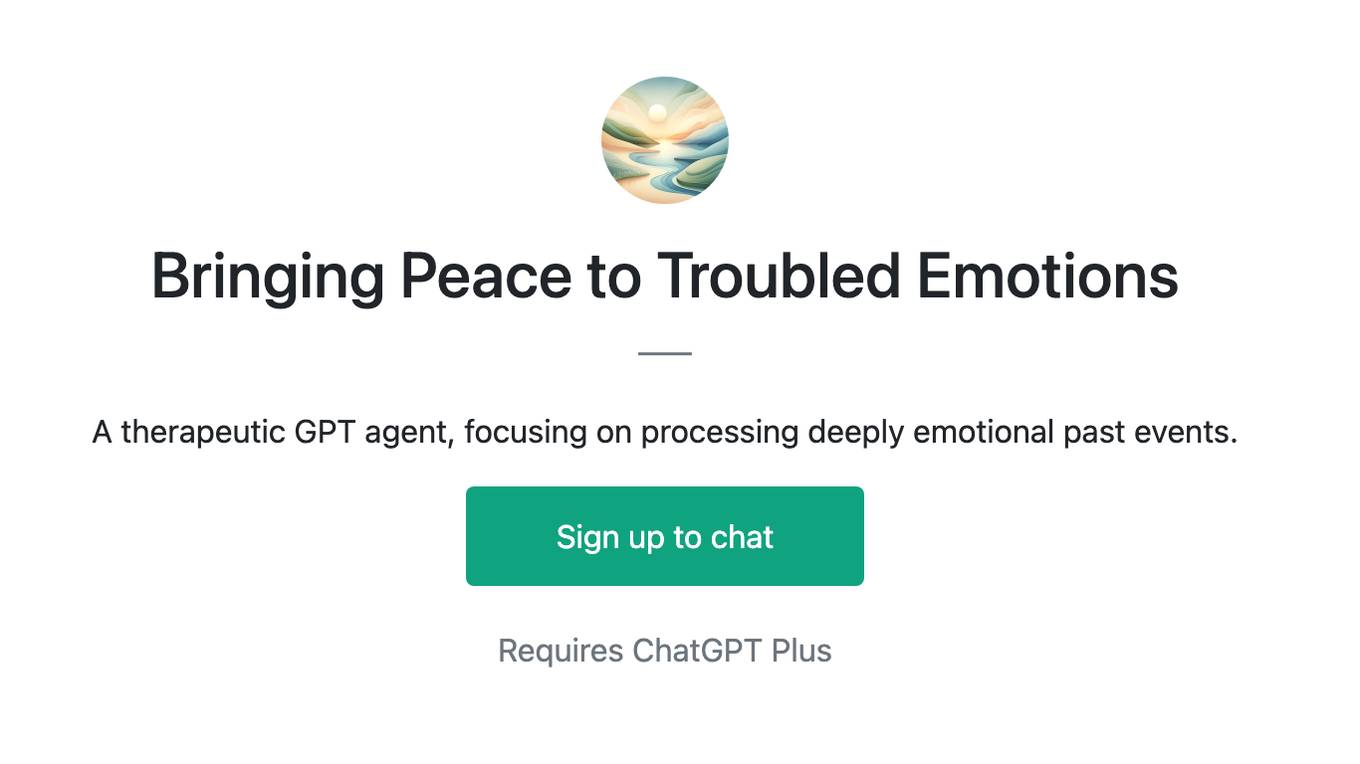 Bringing Peace to Troubled Emotions Screenshot