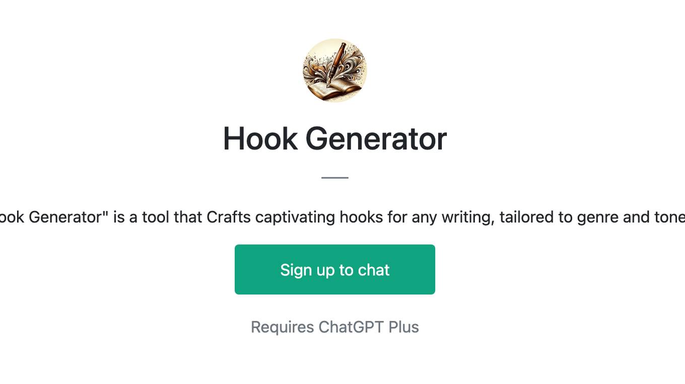 Hook Generator Screenshot