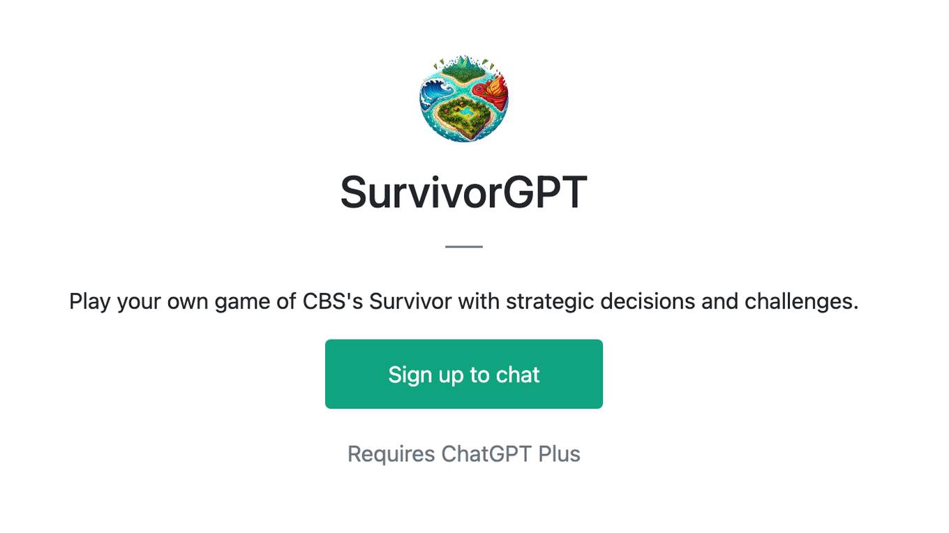 SurvivorGPT Screenshot