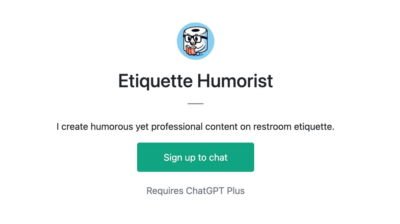 Etiquette Humorist Screenshot