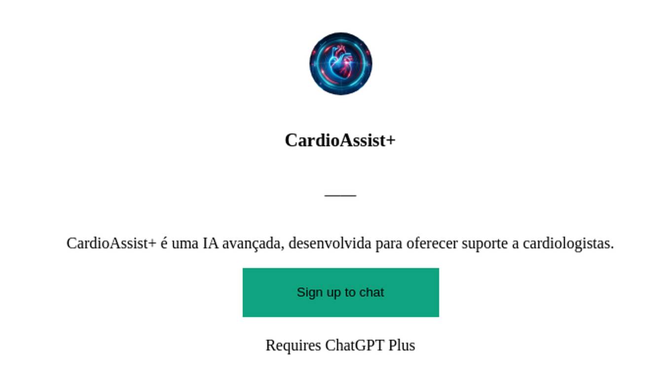 CardioAssist+ Screenshot