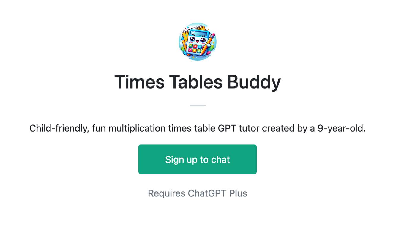 Times Tables Buddy Screenshot