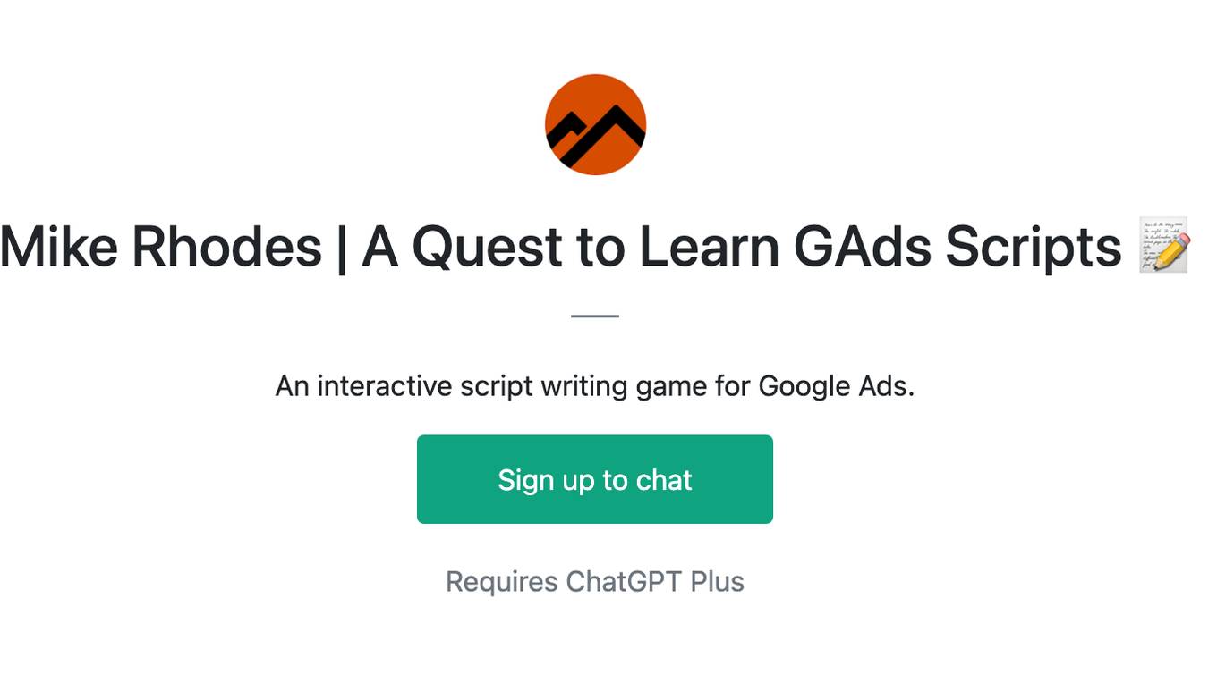 Mike Rhodes | A Quest to Learn GAds Scripts 📝 Screenshot