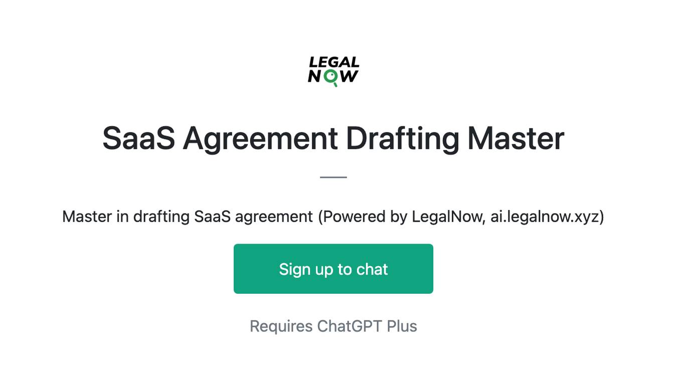 SaaS Agreement Drafting Master Screenshot